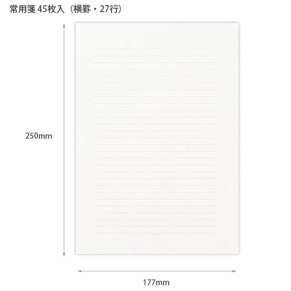 デザインフィル B5 便箋 常用箋 横罫 27行 45枚入り B 20030001