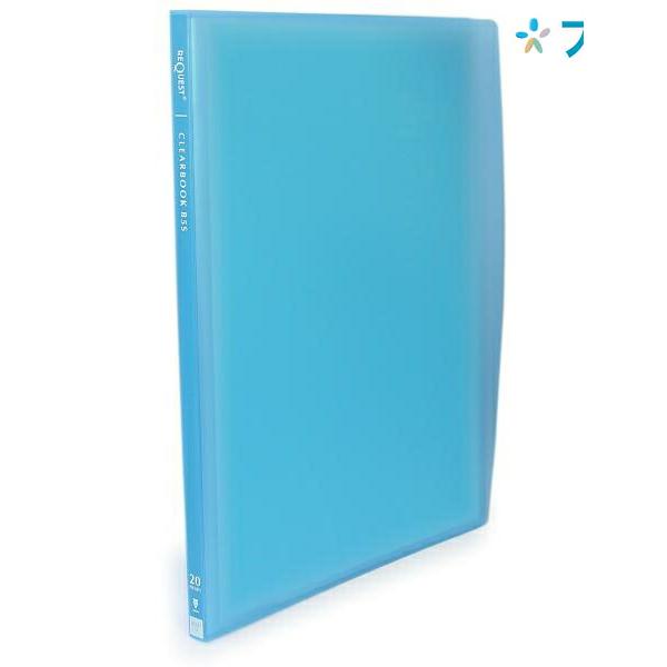 リヒト 透明クリアブックB5S G3107ブルー : ブングショップヤフー店