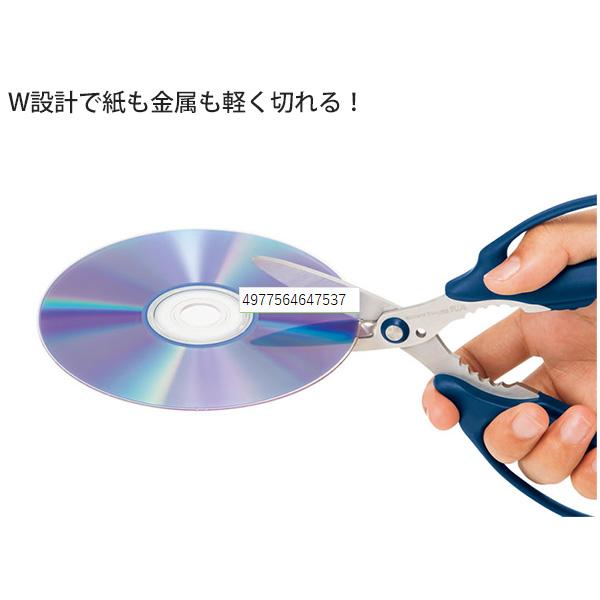 プラス はさみ フィットカットカーブ 万能タイプ SC-175PM ネイビー