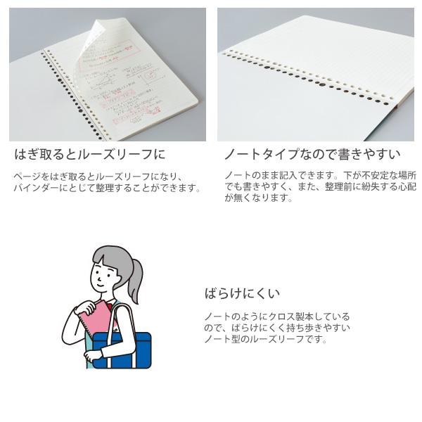 【B-95】コクヨ キャンパス はがせるノート ノ-936AT-P (60冊) ノ-936AT-P はがせるノート型ルーズリーフ コクヨ 枚数50枚 26穴 普通