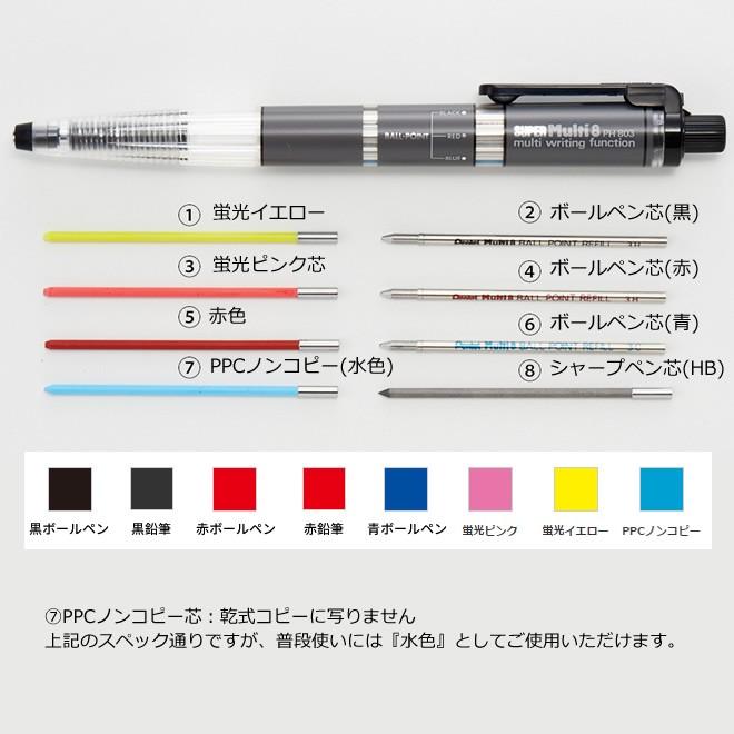 ぺんてる（Pentel） スーパーマルチ8 PH803 8色芯ホルダー あすつく