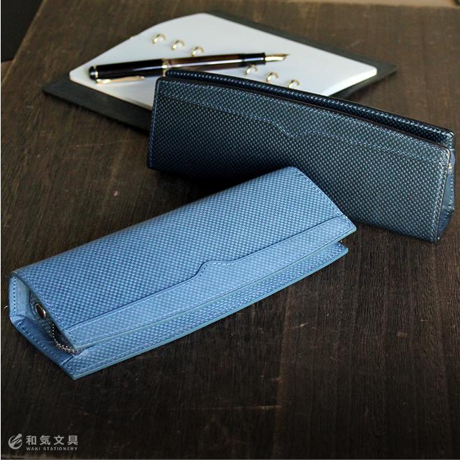 KNOX（ノックス） ペンケース 本革 ジャパンブルー JAPAN BLUE ペン