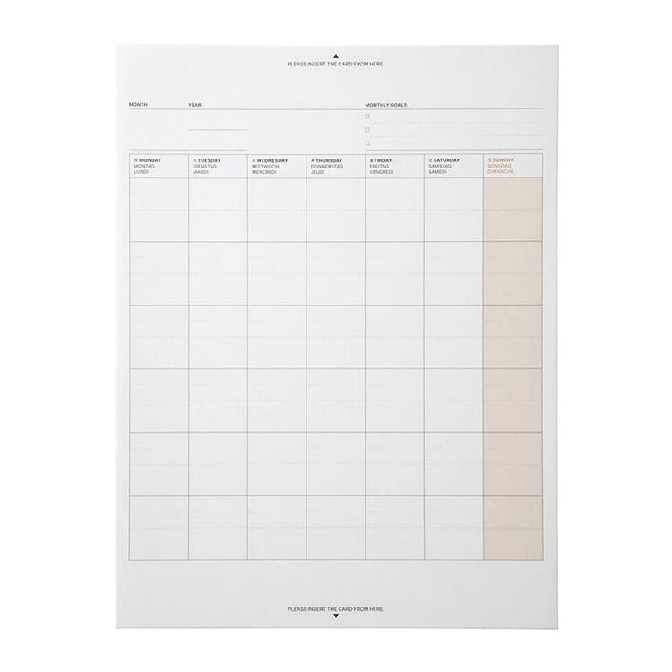 FREITAG 2025年 カレンダー ノートカバー付き グリッドメモ付き