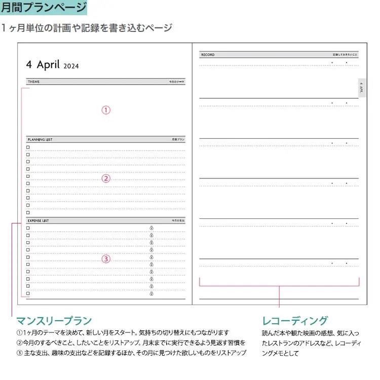 MARK'S（マークス） 2025年 4月始まり 手帳 エディット EDiT B6変形