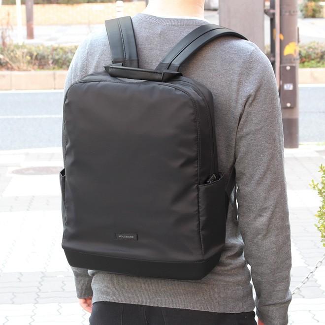超安い ブラック リュック ナイロン製 リップストップ バックパック モレスキン Moleskine バッグ