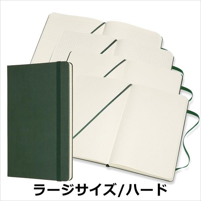 モレスキン MOLESKINE ノートブック マートルグリーン ハードカバー ラージサイズ｜bunguya｜02