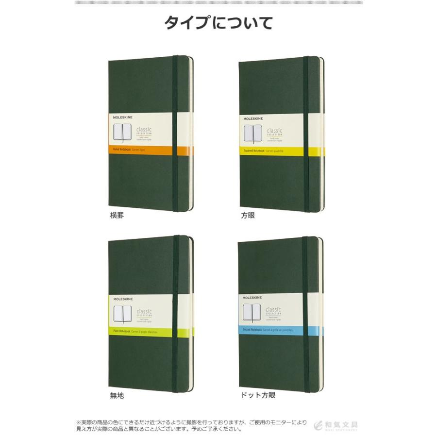 モレスキン MOLESKINE ノートブック マートルグリーン ハードカバー ラージサイズ｜bunguya｜07