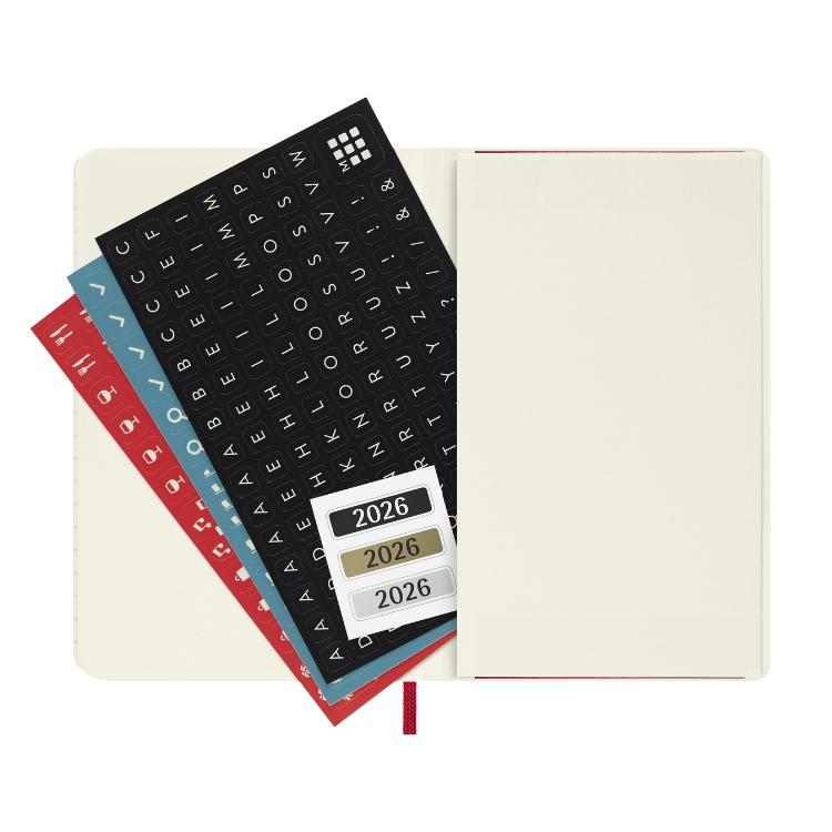 MOLESKINE 祝日シール付 2026年 手帳 1月始まり モレスキン