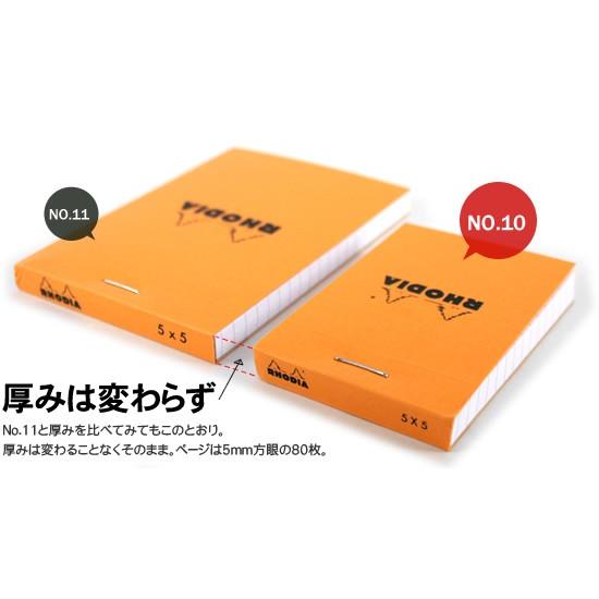 RHODIA（ロディア） ブロックロディアNo.10 極小サイズnanopad 10冊