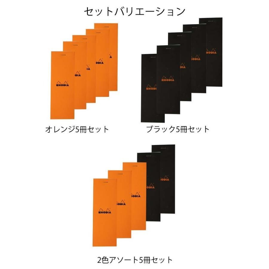 RHODIA（ロディア） メモ帳 おしゃれ ブロックロディアNo.8 5冊セット