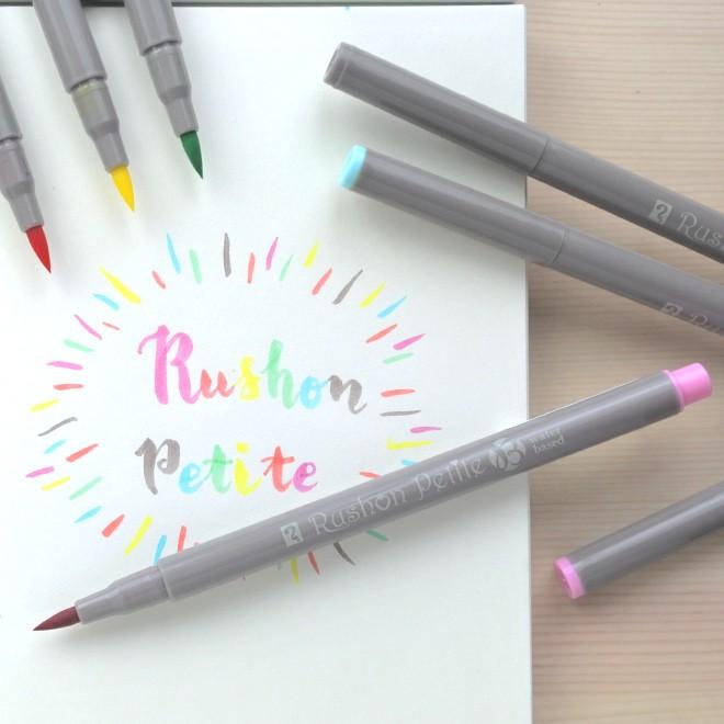 単品  マーカー  カラーペン  寺西化学 ラッション プチ ブラッシュ ペール RUSHON PETIT BRUSH｜bunguya