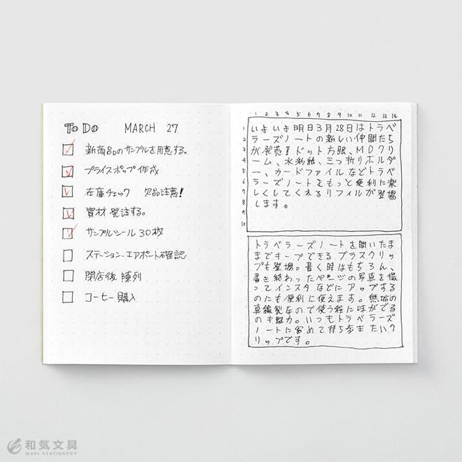 トラベラーズノート Traveler S Notebook パスポートサイズ リフィル ドット方眼 Travel Sy54 文房具の和気文具 通販 Yahoo ショッピング
