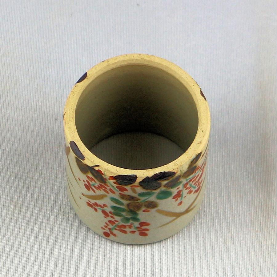 茶道具 蓋置 「秋草の画蓋置」 白井半七造 共箱付 : 文枝堂Yahoo 茶道具 蓋置 「秋草の画蓋置」 白井半七造 共箱付 : 文枝堂Yahoo