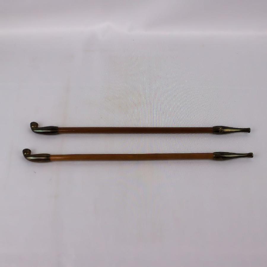 茶道具 茶事 「煙草盆セット」 煙草盆、黄瀬戸火入れ、八掛刻莨入れ、煙管一双、灰吹、香箸|bunsidou|12