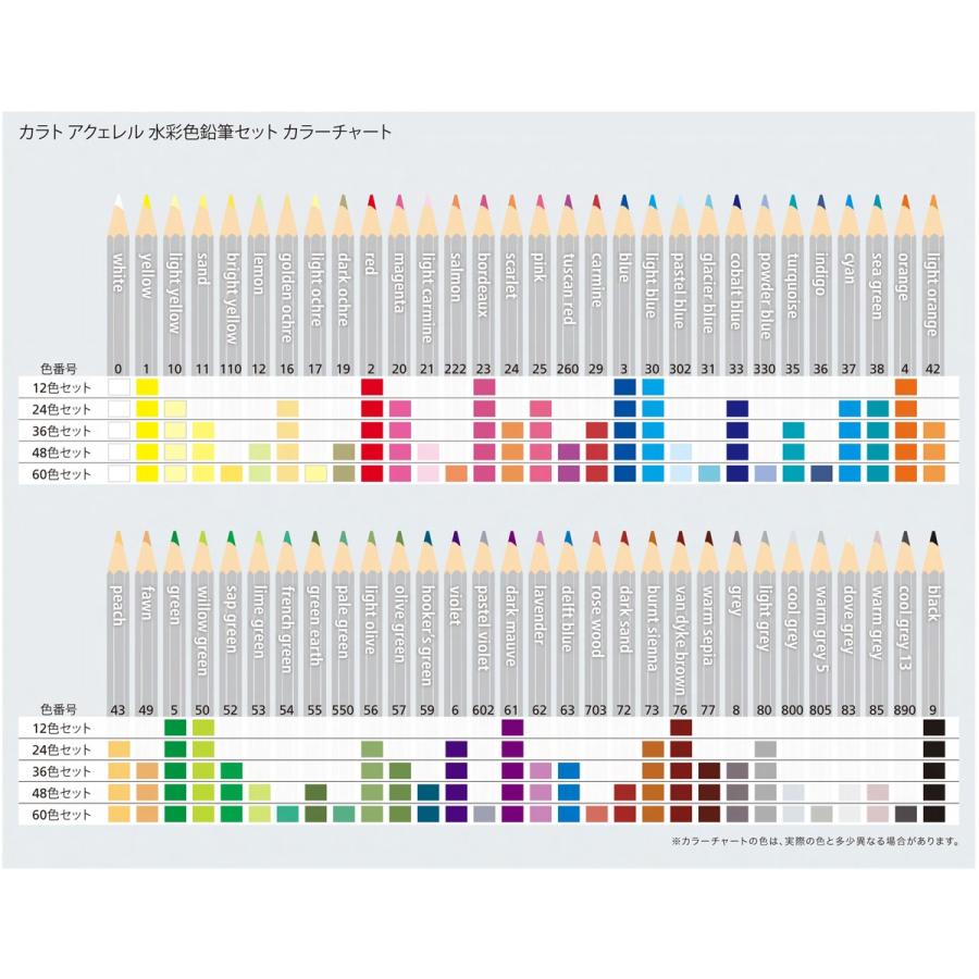 ステッドラー（STAEDTLER） 125-M12 カラト アクェレル水彩色鉛筆 12色