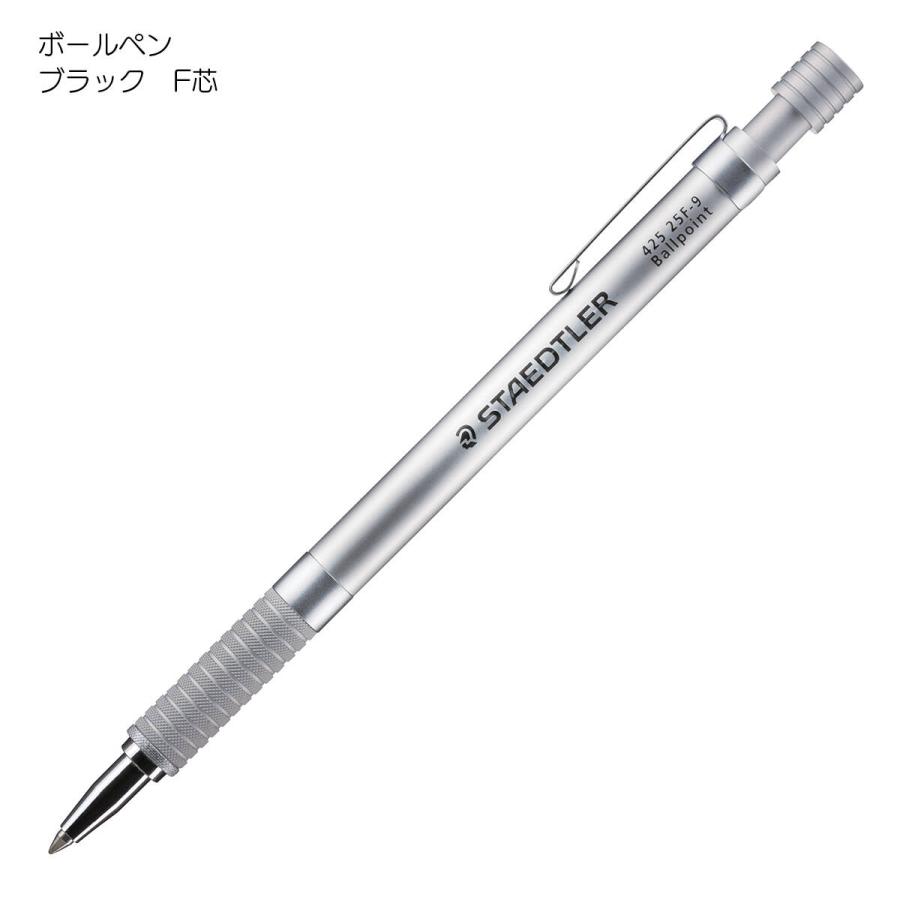 ステッドラー（STAEDTLER） 425-25F-9 ノック式ボールペン シルバー