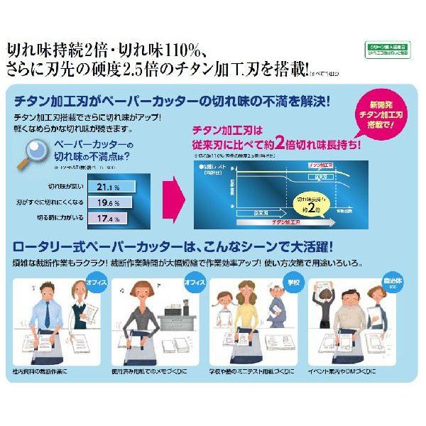 コクヨ裁断機ロータリー式A3  DN－T61 Amazon | コクヨ 裁断機 ペーパーカッター ロータリー式 40枚