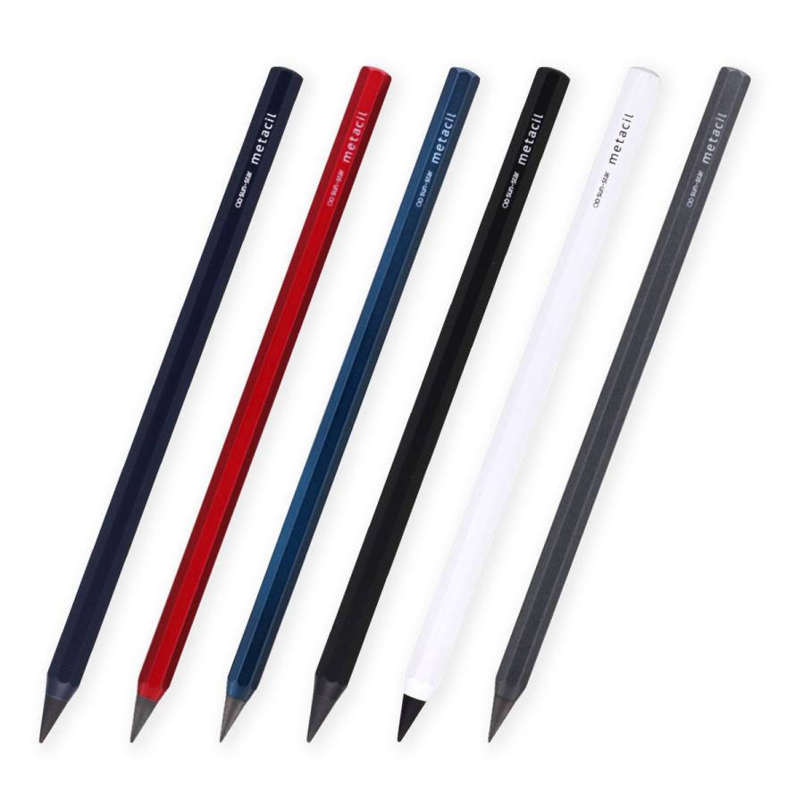 サンスター文具　メタルペンシル　メタシル＜metacil＞　アルミ8角軸 | metacil