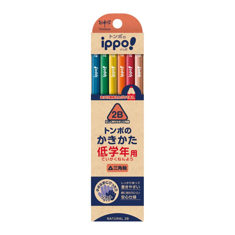 STEINWAY & SONS メモ・鉛筆 未使用、痛みあり ippo！ トンボ鉛筆 MP-SENN04-2B 低学年用かきかたえんぴつ 三角軸 2B