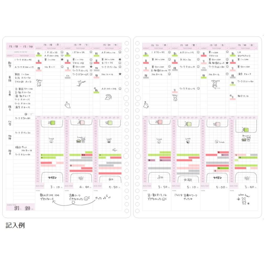 ❤計画好き(❁ᴗ͈ˬᴗ͈)新品　スタディープランナー用紙 スタディプランナー とじノートタイプ ＜DAILY＞ | いろは
