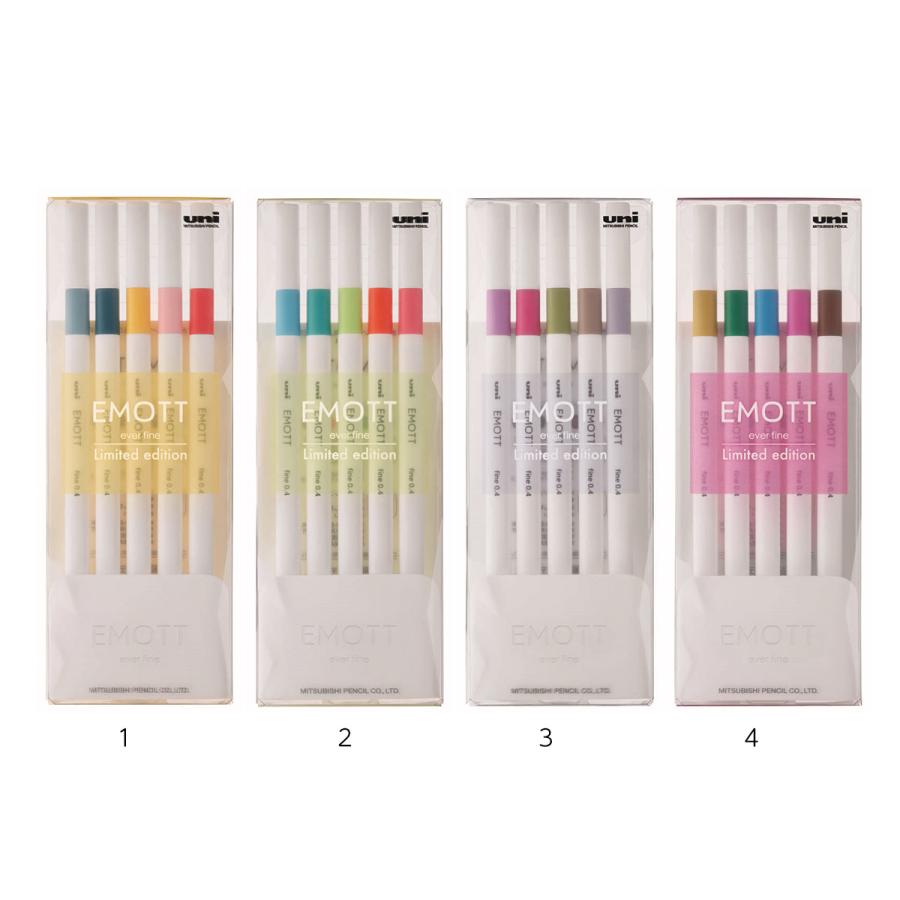 三菱鉛筆 Pemsy5cl 水性サインペン エモット Emott 5色セット 限定柄 Pemsy5cl ブングステーション 通販 Yahoo ショッピング