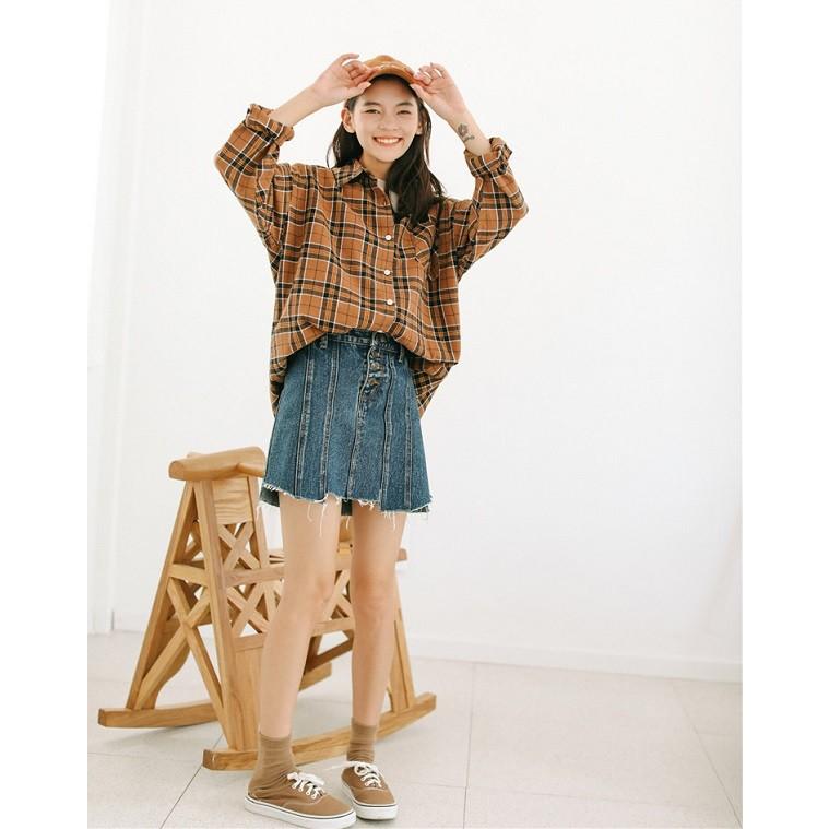 チェックシャツ タータンチェック 柄シャツ 長袖 綿 レッド ベージュ トップス シャツ ブラウス 送料無料 |  | 06