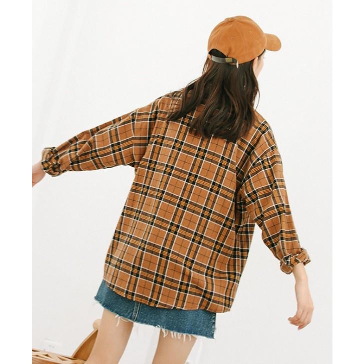 チェックシャツ タータンチェック 柄シャツ 長袖 綿 レッド ベージュ トップス シャツ ブラウス 送料無料 |  | 08