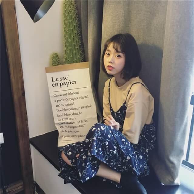 キャミワンピ ロング 花柄 レディース キャミ ワンピース シフォン ロングワンピース 春 夏 秋 冬送料無料 |  | 02