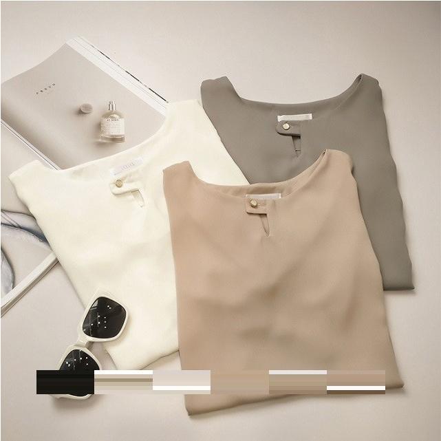 半袖シフォントップス シフォンシャツ シンプルトップス トップス 白シャツ ブラウス   送料無料 |  | 13