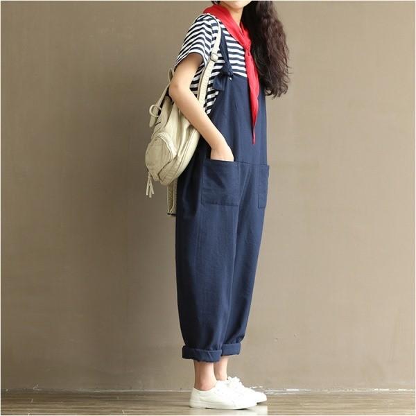 レディース オーバーオール サロペット  春秋 オールインワン パンツ ボトムス シンプル 送料無料 |  | 13
