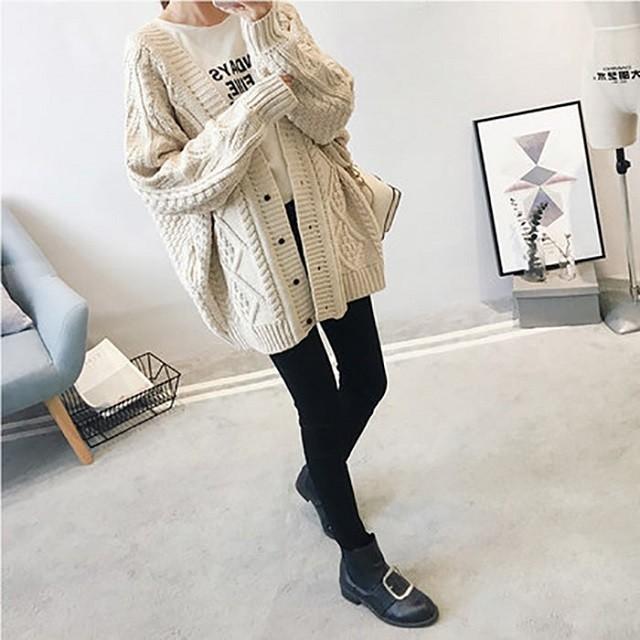 ざっくり ニット カーディガン レディース 秋 冬 おしゃれ ゆったり かわいい 厚手 秋服 冬服 送料無料 |  | 12