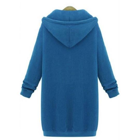 パーカー 大きいサイズ 2XL 3XL 4XL ジップアップ アウター 長袖 レディース フード付き送料無料 |  | 07