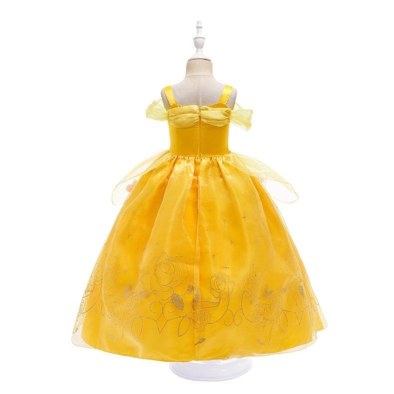 キッズ 子供服 ドレス 半袖 コスプレ プリンセス ワンピース ベル マーメイド なりきり 美女  送料無料 |  | 02