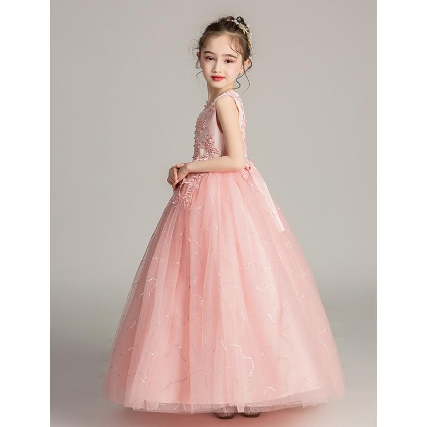 子供 ドレス  キッズ フォーマル ワンピース 女の子 ロングドレス 誕生日 パーティー ダンス衣装送料無料 |  | 01