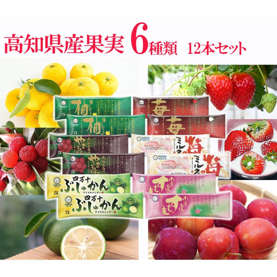 久保田 土佐のフルーツキャンデーセット12本入り【添加物不使用】果実