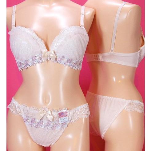 Romantic Doll】ケミカルリボン通しブラとショーツのセット : ぱらでぃ