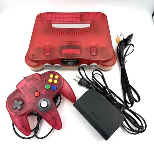 【美品】 任天堂64 クリアレッド 本体 赤 ロクヨン 美品】 任天堂64 クリアレッド 本体 赤 ロクヨン - メルカリ