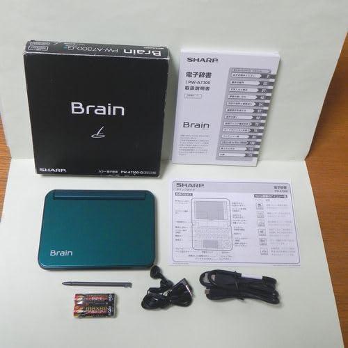 シャープ カラー電子辞書Brain グリーン系 PW-A7300-G : Burano