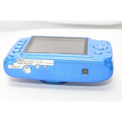 Nikon デジタルカメラ S33 防水 1317万画素 S33 ブルー S33BL Amazon | Nikon デジタルカメラ S33 防水 1317万画素 S33 ブルー