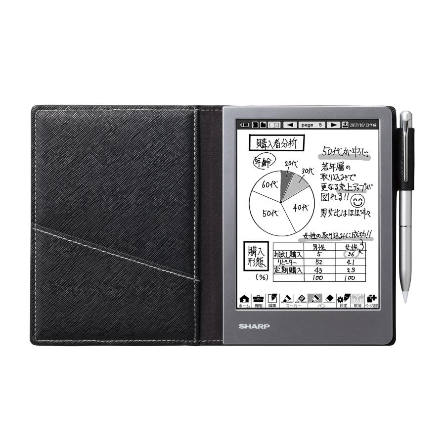 シャープ 電子ノート ブラック系 WG-S50 : Burano - 通販