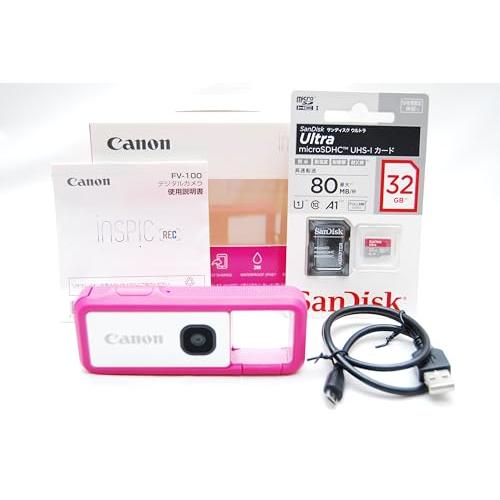 Canon iNSPiC REC FV-100 (ピンク) 中古 キヤノン Canon iNSPiC REC FV-100-PK ピンク コンパクト