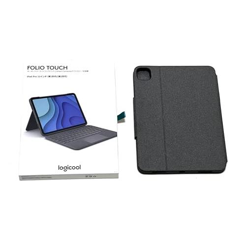 【動作良好】Logicool Folio Touch iPad用キーボードケース logicool ロジクール iPad Pro 11インチ トラックパッド付き