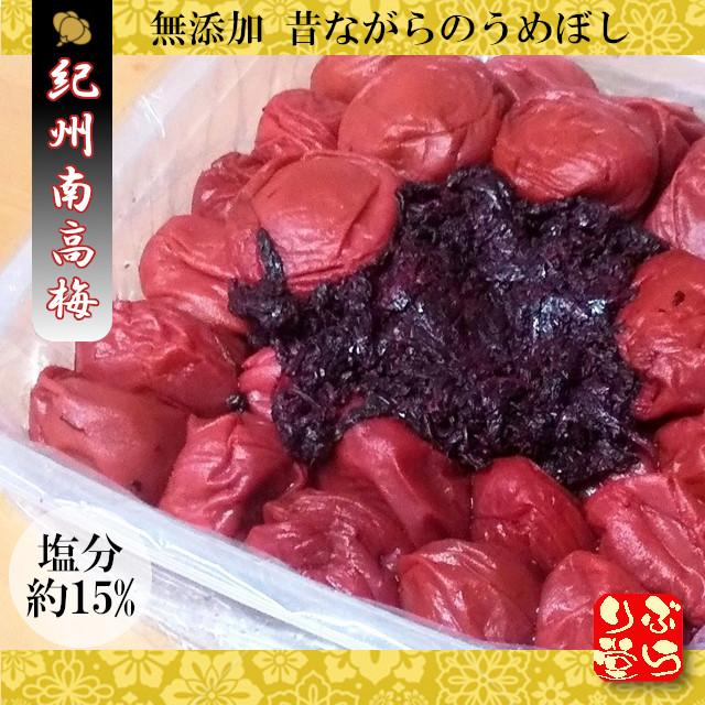 梅干し 無添加 紀州南高梅 しそ漬け 1kg 塩分15％ 完熟梅 お取り寄せ