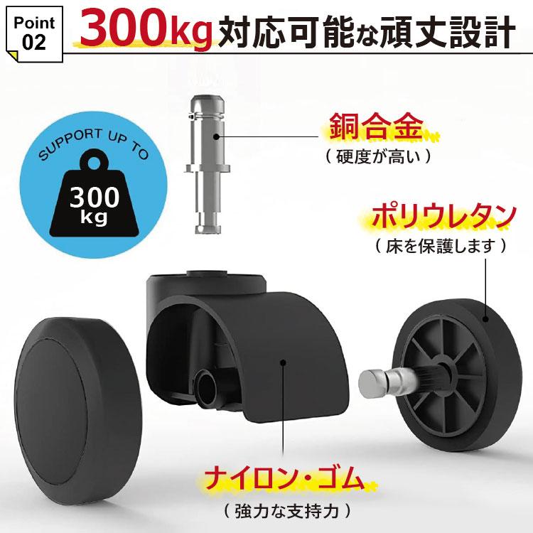 ウレタンキャスター 椅子 キャスター 交換 互換 ウレタン OAチェア用