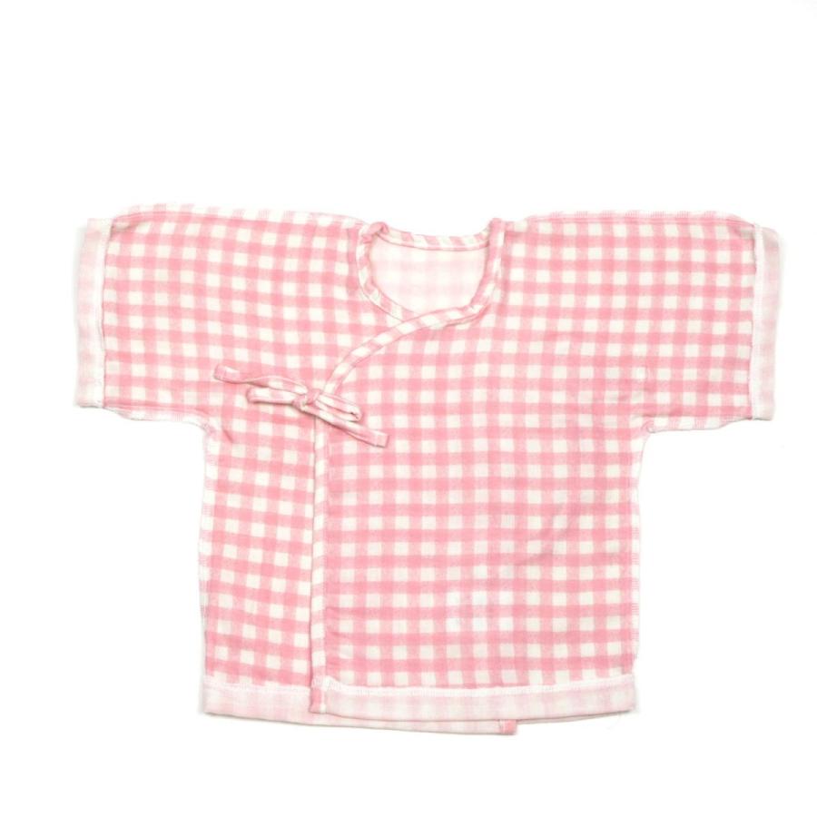 短肌着 ベビー ガーゼ オーガニックコットン Wガーゼ 男の子女の子 ギンガムチェック 日本製 |  | 04