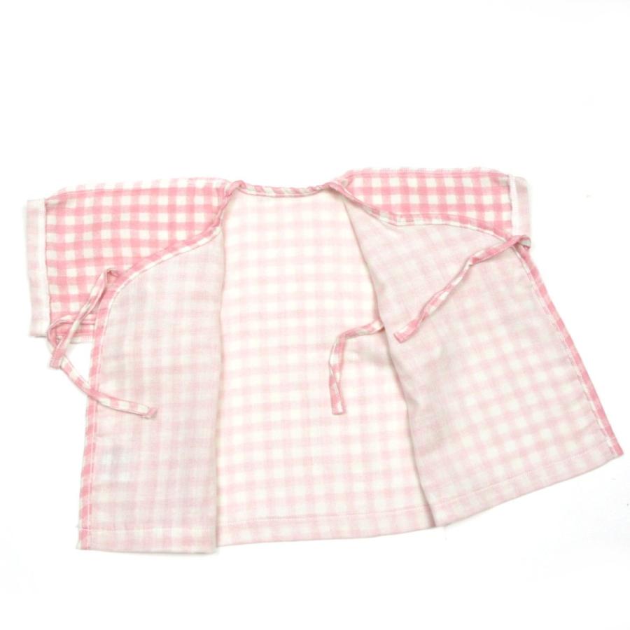 短肌着 ベビー ガーゼ オーガニックコットン Wガーゼ 男の子女の子 ギンガムチェック 日本製 |  | 15