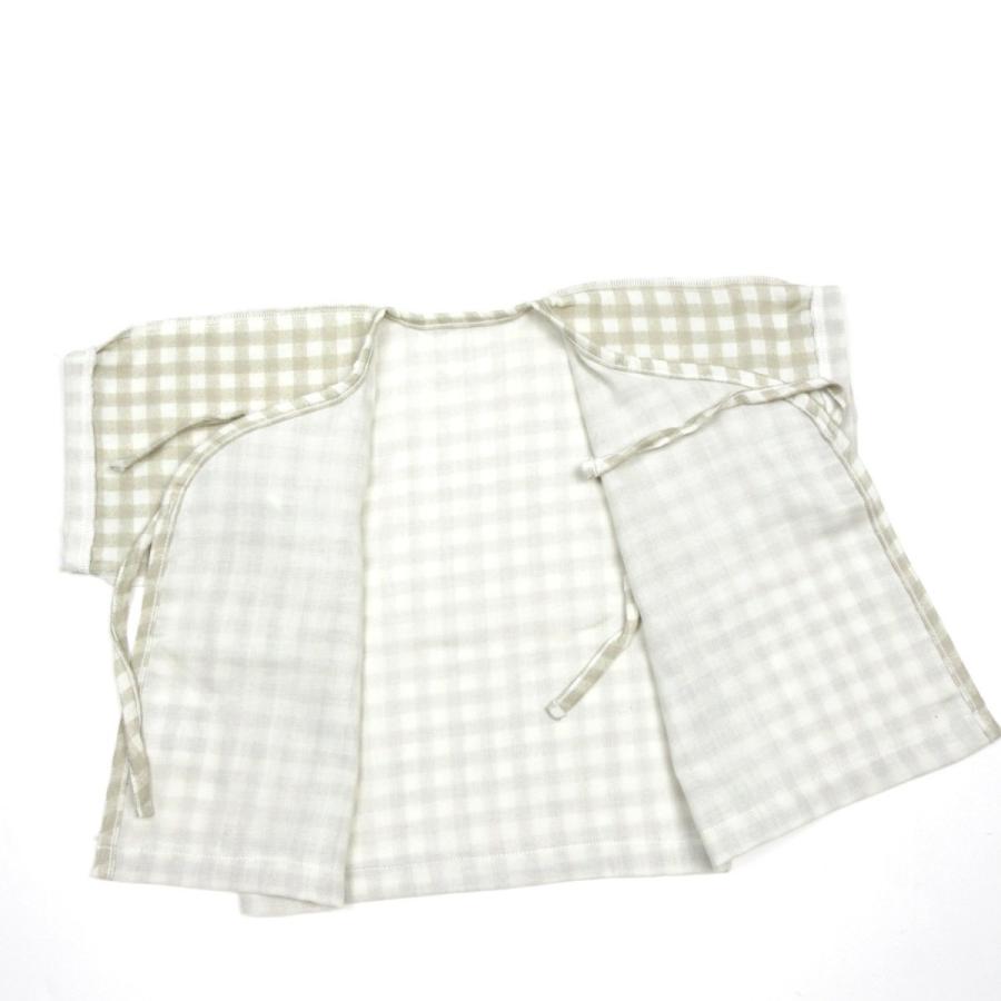 短肌着 ベビー ガーゼ オーガニックコットン Wガーゼ 男の子女の子 ギンガムチェック 日本製 |  | 19