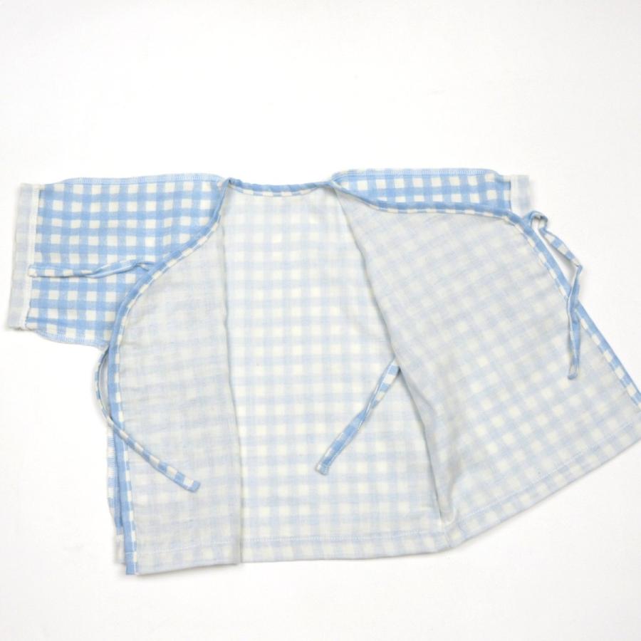 短肌着 ベビー ガーゼ オーガニックコットン Wガーゼ 男の子女の子 ギンガムチェック 日本製 |  | 11