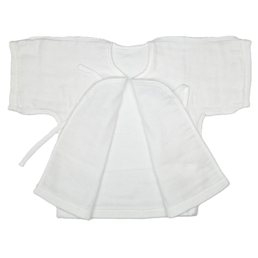 ベビーガーゼ短肌着 『ふわ〜が』日本伝統の和ざらし加工 ダブルガーゼ 可愛い森のなかまプリント柄 男の子女の子 綿100％ 日本製 サックス、ピンク、オフ白 |  | 13