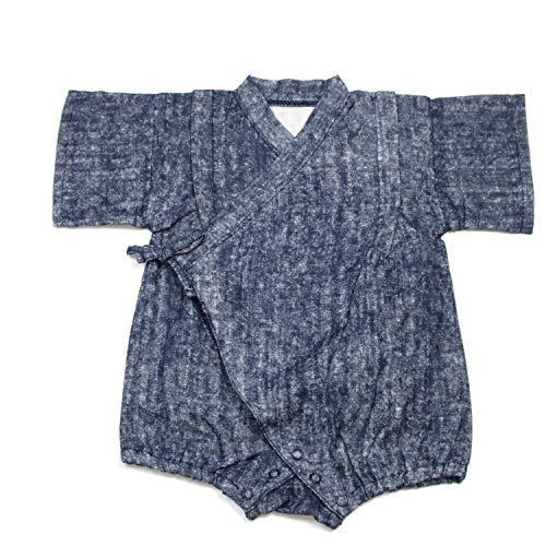 ロンパース ガーゼ ベビー甚平 デニムモード Wガーゼ オーガニック 日本製 |  | 01